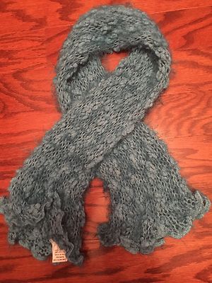 Raffaello Bettini Women s Blue Made in Italy Knitted Magic Sleeve Scarf