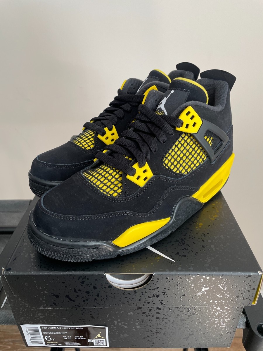 Jordan 4 Thunder Retro GS 6y / 7.5 Women 408452-017 NEW Jordan 4 Thunder Retro GS 6y / 7.5 Women 408452-017 NEW