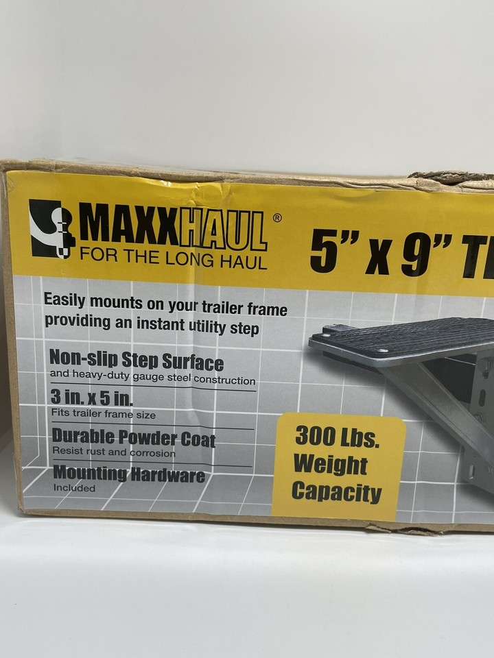 Boat Trailer Step Rubber Pad Steel Trailer Step Nonslip Heavy Duty