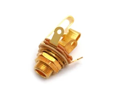 WDE12LSG Switchcraft  Long 1/4" Gold Stereo Jack