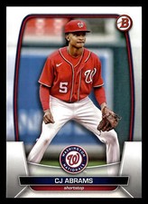 CJ Abrams 2023 Bowman #98 Washington Nationals BASEBALL *060