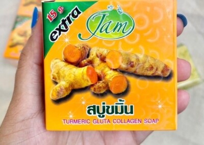 Lot De 12 Savons Naturels Au Curcuma, Gluta Collagène - Senteur Plantes