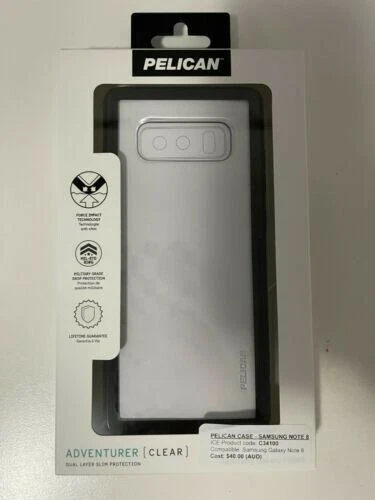 Pelican case Adventurer Clear ForNote 8 - C34100-001A-CLBK New - Picture 1 of 1