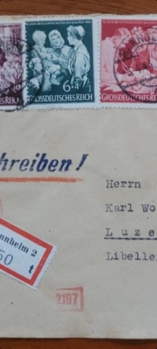 Ww2 GERMAN POSTAGE ENVELOPE AUTHENTIC CANCELLATION STAMP Ww2 HISTORICAL RESEARCH - Picture 5 of 16