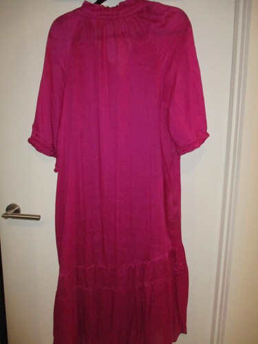 New Blue Illusion lightweight dress Size 2L - Picture 3 of 3