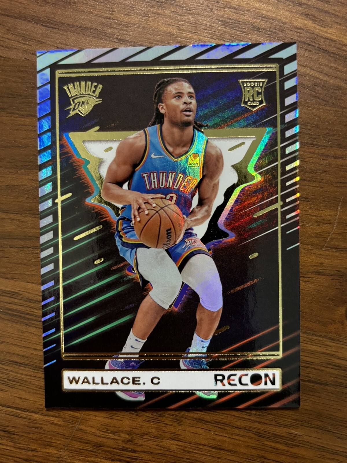 Cason Wallace 2023-24 Recon Rookie RC #244 Holo OKC Thunder