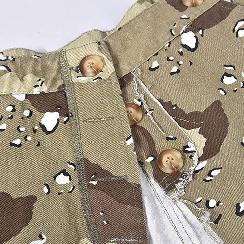 Women Camouflage Skirt Camo Maxi Pencil Skirt Bodycon Button Slit Cargo Skirt - Picture 14 of 27