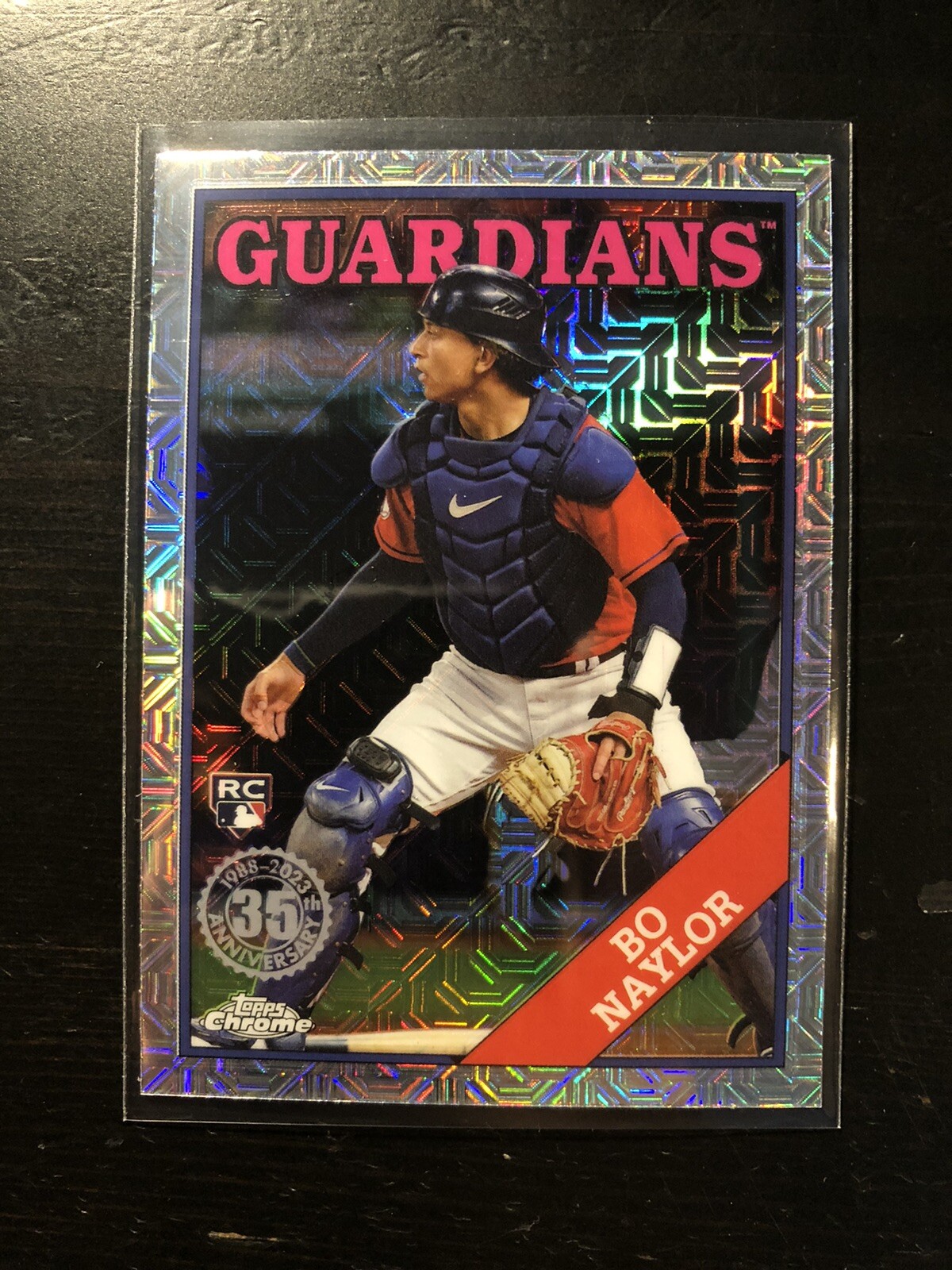 2023 Topps Series 2 Bo Naylor RC Silver Pack Mojo Rookie Guardians #2T88C-3 PWE