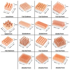 Pure Copper Heat Sink Without or With Thermal Pad For Raspberry Pi Banana Pi IC