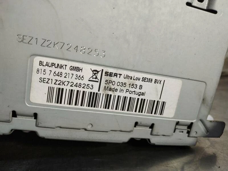 5P0035153B audio system für SEAT ALTEA XL (5P5) 1.8 16V T FSI TSI 2006 378110 - Bild 4 von 4