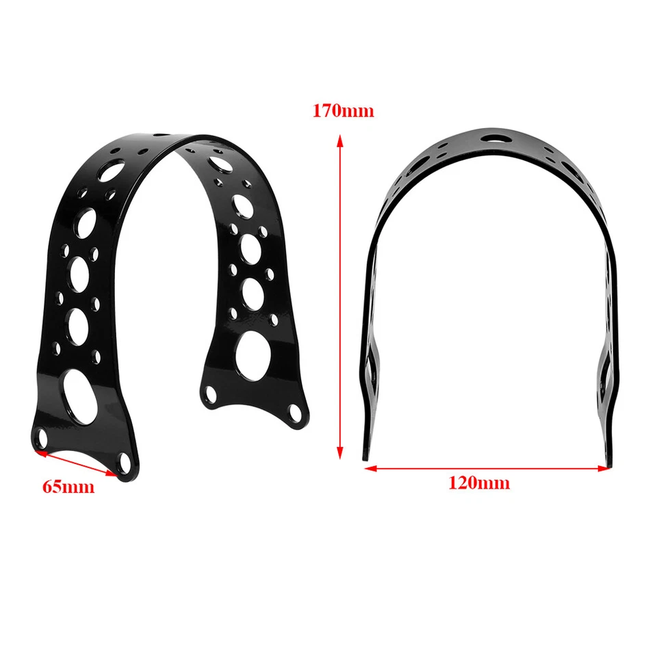 Soporte de horquilla delantera negro brillante rastreador estrecho para Harley Sportster 883 1200 88-17 Foto 2 de 4