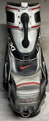 レア ナイキ 20XI キャディバッグ Nike 20XI Cox Classic Pro-Am Silver Golf Bag • 6-Way Divider
