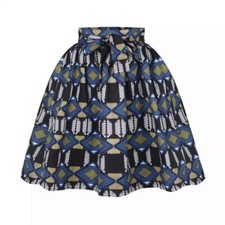 Black And Blue African Skirt