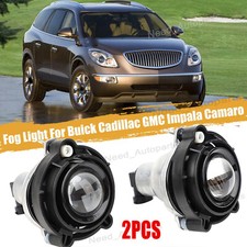 1 Pair Replacement Projector Fog Lights Lamps For Cadillac GMC Impala Camaro USA