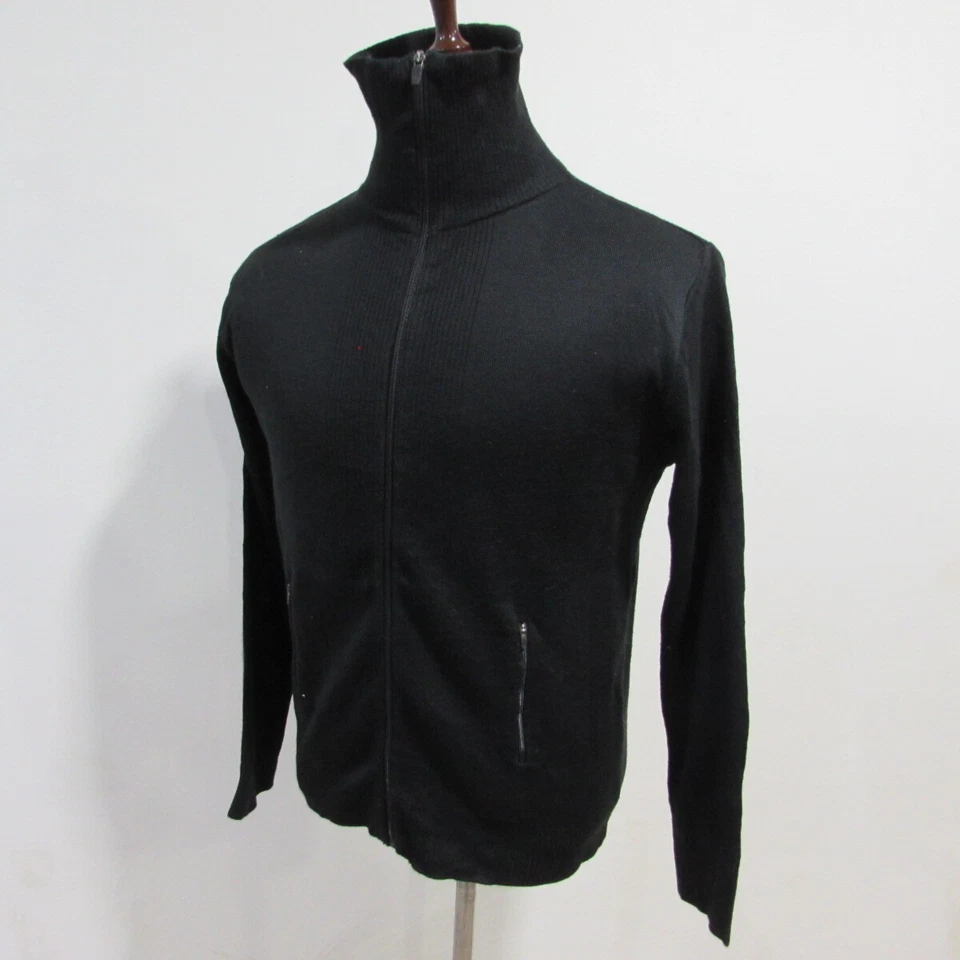 Zara Man Mens Crew Plain Cardigan Wool Blend Chest 44/46 Size XL REF (Y18803) - Image 4 of 4