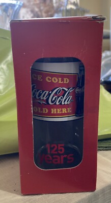 Sammler - Coca Cola Glas verpackt 125 Jahre Feier