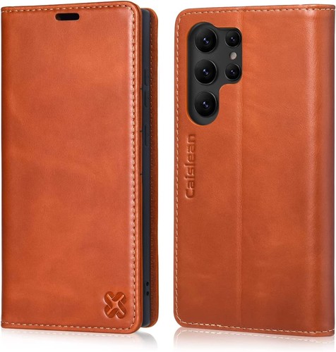 Caislean für Samsung Galaxy S23 Geldbörse Etui Kartenhalter-Premium Leder RFID - Bild 1 von 7