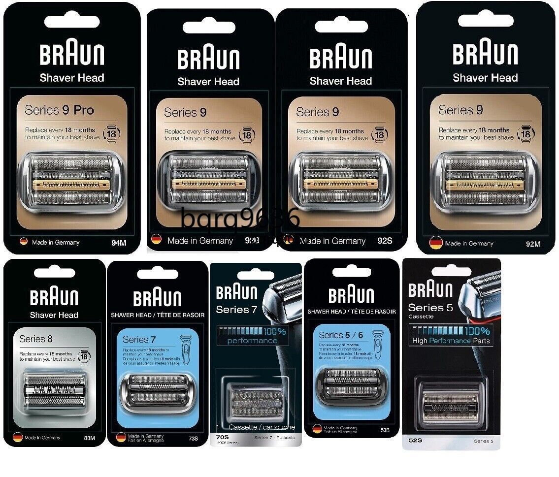 Braun Series 9 8 7 Electric Shavers Heads Cassette Replacement 94M 92S 83M 70S eBay