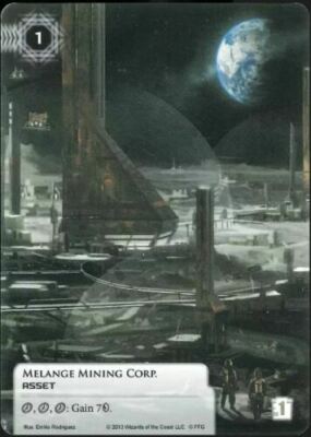 Melange mining Corp. Promo Alternative Alt Card Android Netrunner LCG FFG