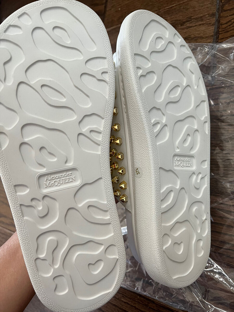 New ALEXANDER MCQUEEN Hybrid Spike Double-Buckle Slide New ALEXANDER MCQUEEN Hybrid Spike Double-Buckle Slide