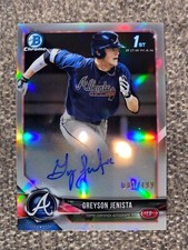 2018 Bowman Draft Chrome Refractor /499 Greyson Jenista #CDA-GJ Auto 
