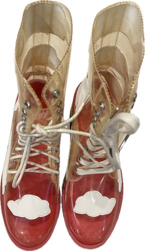 Current Mood Happy Daze Rainbow Clear Platforms Size 8M High Funky Retro Shoes - Picture 9 of 24