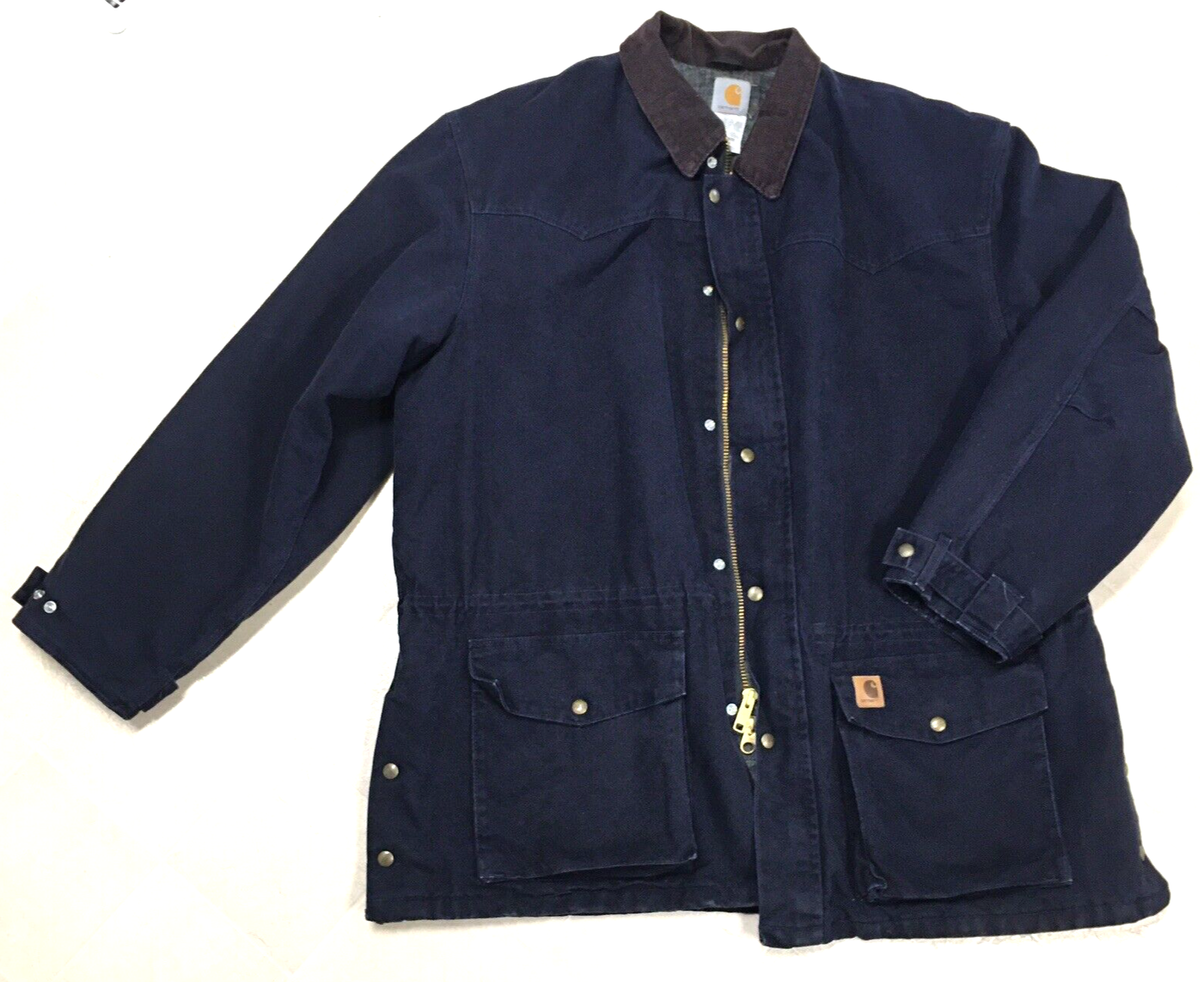 Carhartt C52 MDT Duck Canvas Blanket Lined Chore Ranch Coat Carhartt C52 MDT Duck Canvas Blanket Lined Chore Ranch Coat