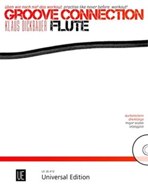 Groove Connection-Flute-Klaus Dickbauer-UNIVERSAL EDITION MUSIC BOOK/CD-NEW-SALE