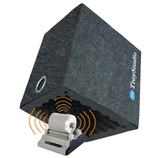 Portable Sound Proof Box, 16"x12"x16.2" Noise Reduction Enclosure, Light Bloc...