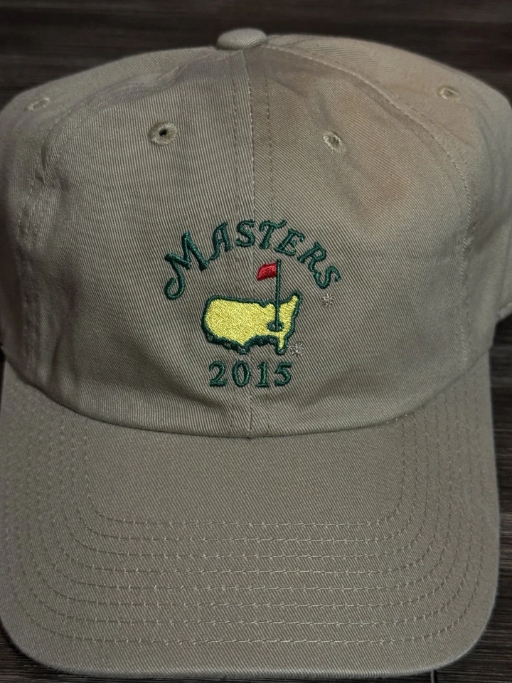 Sombrero de golf Masters American Needle 2015 caqui Augusta National Spieth Foto 2 de 4