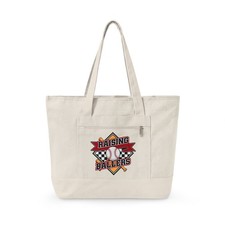 Raising Ballers Tote Bag Mom Dad Game Day Everyday Carry Zippered Canvas Tote