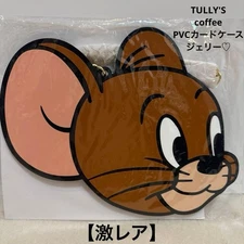 Tully's Coffee Tom & Jerry PVC Card Case Rare Unused 4.9x3.1 Japan