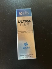Zilis Ultra R&R Precision Spectrum Oil Açaí Supplement, New In Package