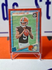 Nfl Panini Trading Cards Dillon Gabriel 2025 RED WAVE Donruss #316 RC, Browns