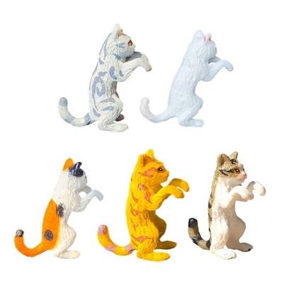 Interesting Climbing Kitten Figurines FishTank Decors Statue Car Ornaments