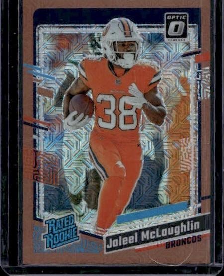 2023 Donruss Optic #232 Jaleel McLaughlin Bronze Mojo #/35