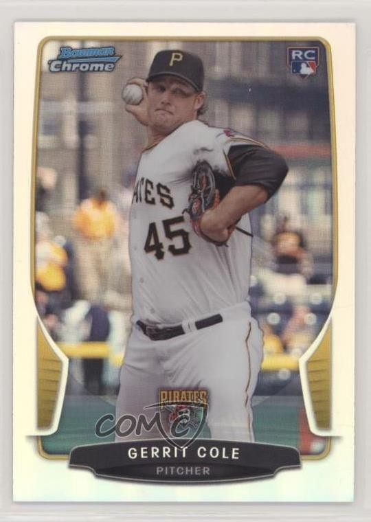 2013 Bowman Draft Chrome Refractor Gerrit Cole #6 4l3