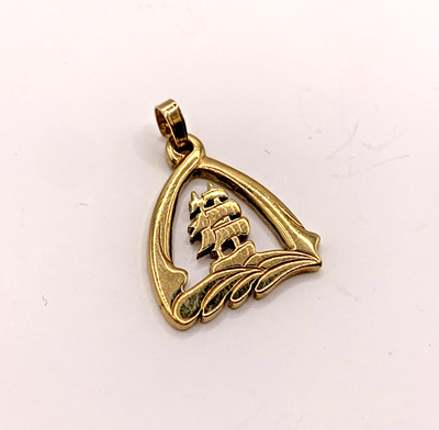 9 Karat Gold Young Endeavour Schiff Boot Anhänger 9k 375 Gelbgold