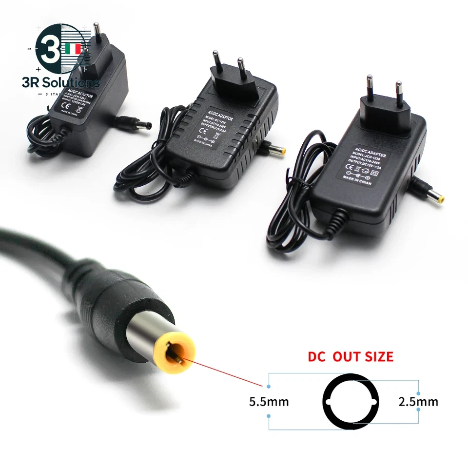 Alimentatore Universale 12V DC 12V 5V 6V 9V 10V 15V 24V 1A 2A 3A 5A 6A 8A Trasfo - Image 3 of 4