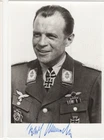 Karl Rammelt Signed Photo / Autographed WW2 Luftwaffe Ace