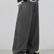 Dark Wash Wide Denim Pants Size L New Condition