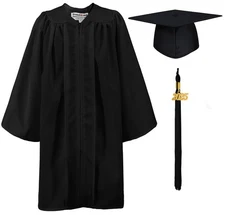 GraduationMall Matte Kindergarten Graduation Gown Cap Set with 2025 Tassel 33