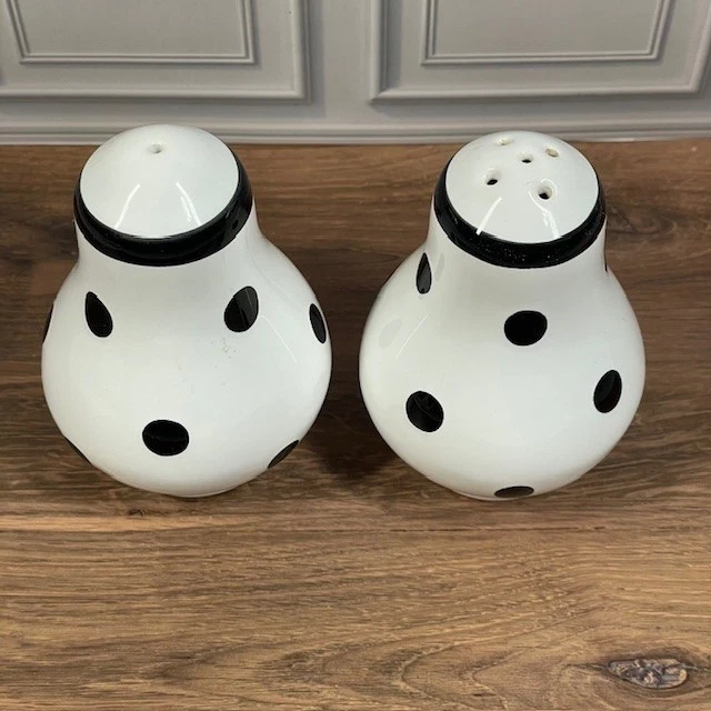 Agitadores de sal e pimenta de cerâmica bolinhas decoração de mesa de cozinha - Imagem 3 de 4
