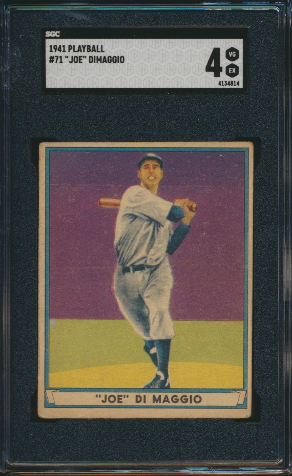 1941 PLAY BALL BASEBALL #71 JOE DiMAGGIO SGC 4 VG-EX HOF YANKEES
