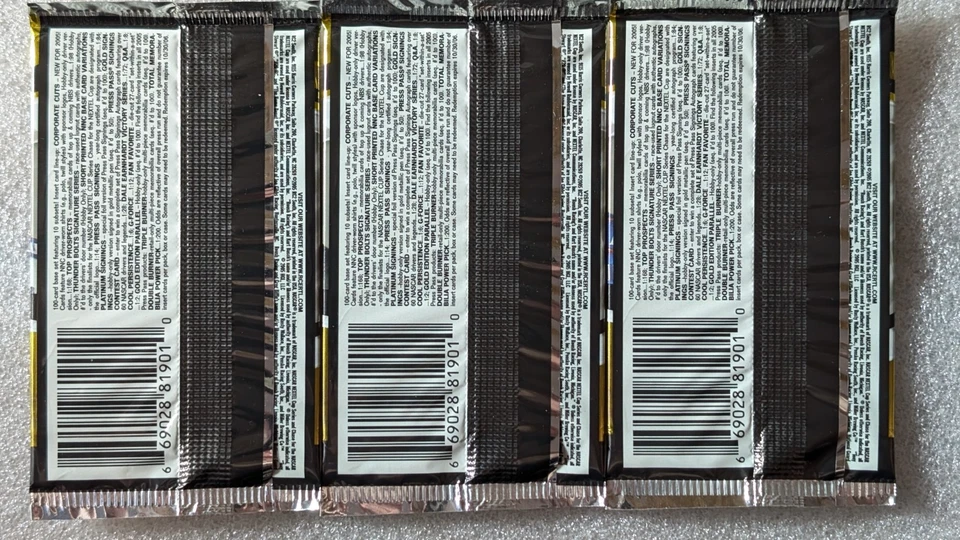 2005 Press Pass Optima Factory Sealed NASCAR Racing Hobby 3 Pack Lot RC Auto +++ - Image 2 of 4