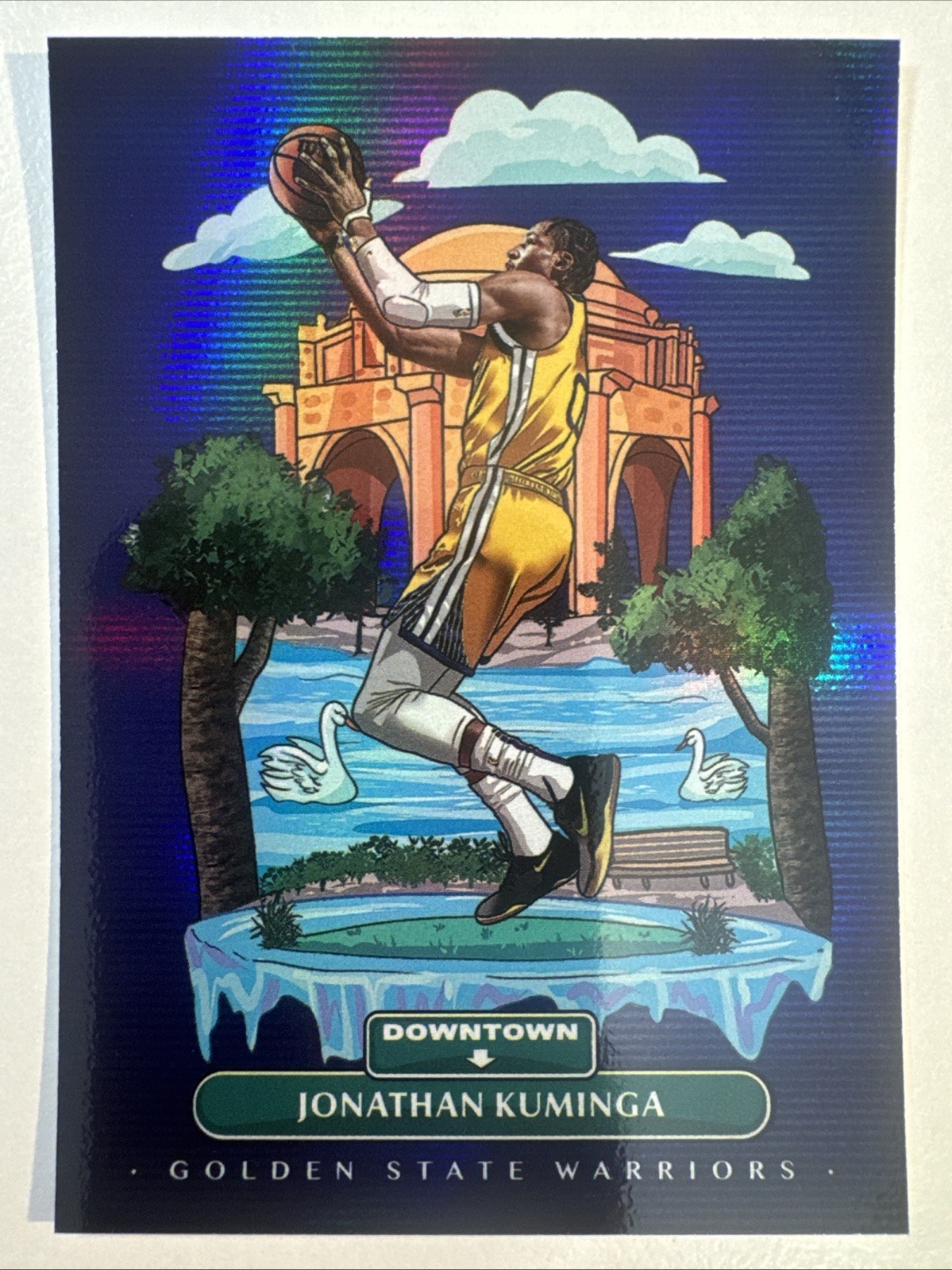 2021-22 Panini One and One Jonathan Kuminga Rookie RC Downtown Case Hit #14