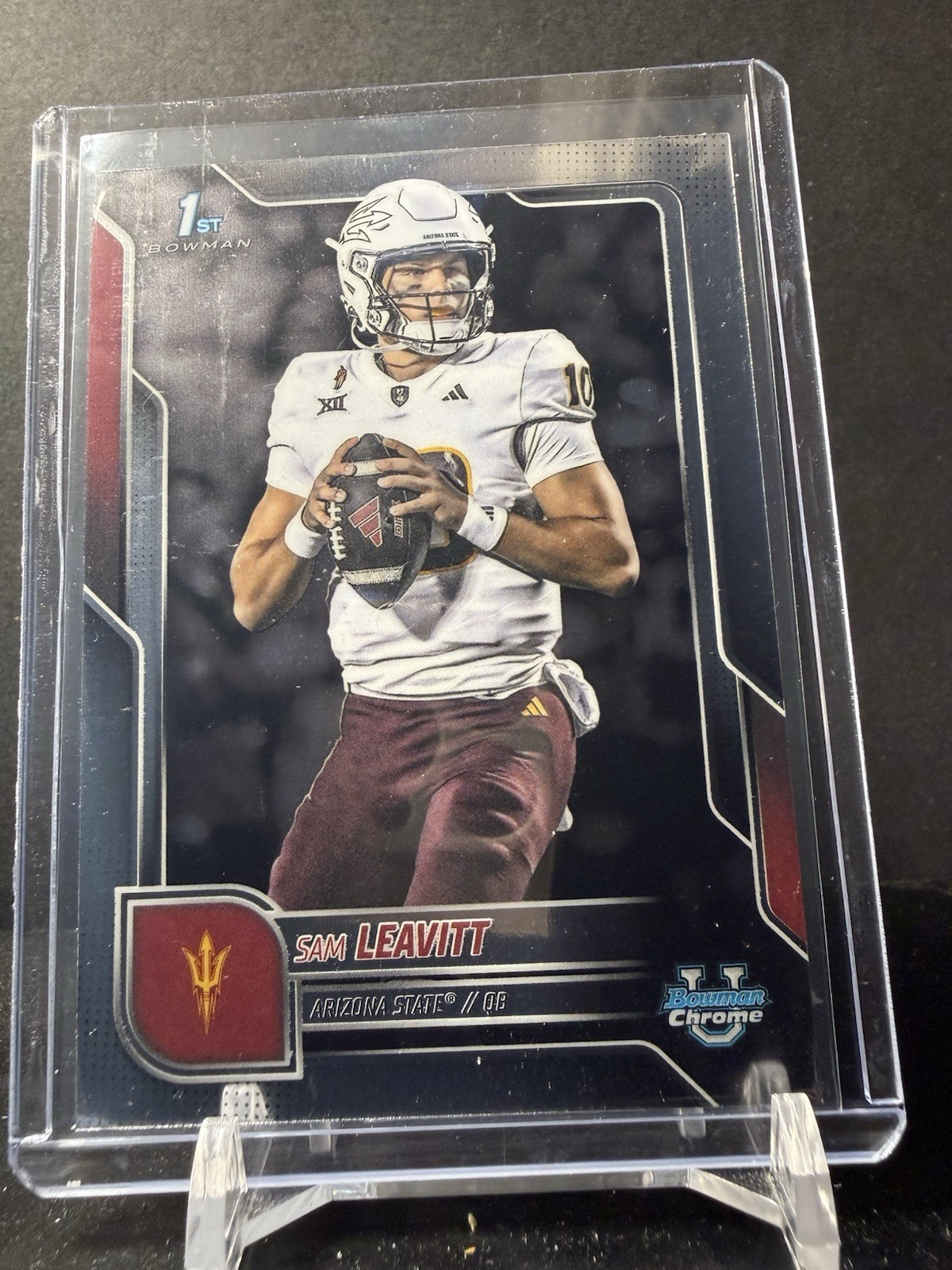 1128051 - 2025 Bowman Chrome University #195 Sam Leavitt