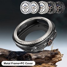 For Samsung Galaxy Watch 8 Classic Business Metal Frame Case PC Shockproof Cover