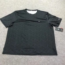 Spyder Rash Guard Shirt Mens 2XL Black Surf Swim UPF 30+ Quick Dry Wicking