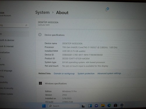 Dell Latitude 5420 11th Gen Core i7-1165G7 2.80GHz 4GB 512GB SSD Laptop (A8173) - Picture 2 of 9